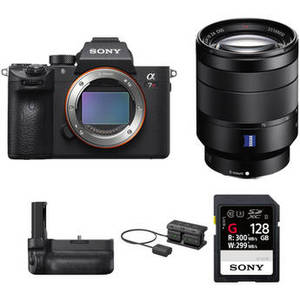 Alpha a7R III Mirrorless Digital Camera with 24-70mm f/4 Lens and Vertical Grip Kit