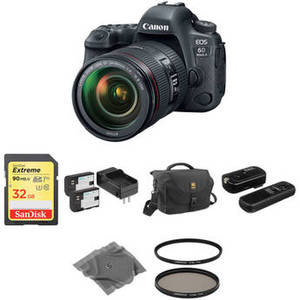 EOS 6D Mark II DSLR Camera with 24-105mm f/4 Lens Basic Kit
