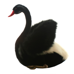 hansa Black Swan 11 Inch Plush