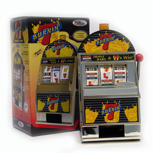Trademark Global Burning 7's Slot Machine Bank W/ Spinning Reels