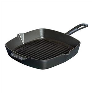 11.75'' x 11.75'' American Square Grill - Black