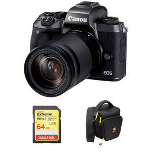 EOS M5 Mirrorless Digital Camera with 18-150mm Lens and Accessories Kit