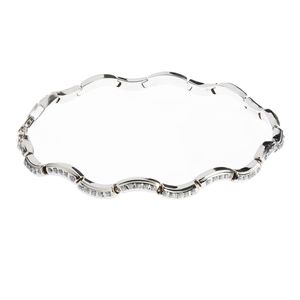 Diamond Fascination 14k White Gold Diamond Accent Wave Bracelet