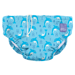 Bambino Mio Reusable Swim Diaper, Dolphin, Extra Large (2+ Years)