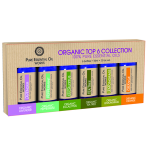 Organic Top 6 Essential Oils Collection