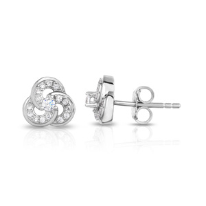 1/4CTW 10K WG Diamond Stud Earring