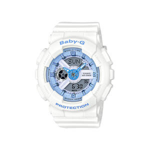 Ladies Beach Pastel Series Baby-G Ana/Digi  Watch White