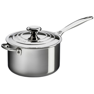 4 Qt. Stainless Steel Saucepan with Lid and Helper Handle