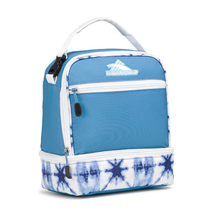 Stacked Compartment Lunch Pack Mineral/Indigo Dye/White