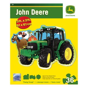 MASTERPIECES John Deere Plowing Through Floor Puzzle: 36 Pcs
