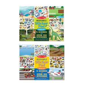 Melissa & Doug Reusable Sticker Bundle - Vehicle / Habitat