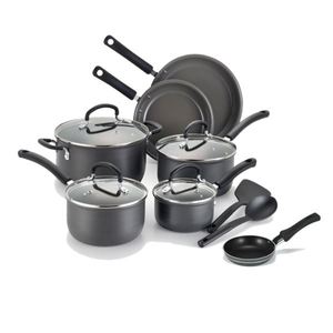 Precision Ceramic Hard Anodized 12-Piece Cookware Set plus One Egg Wonder