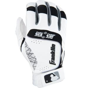 Franklin Sports Shok-Sorb Neo Batting Glove White/Black Youth Medium