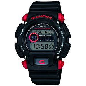 G-Shock Digital Watch Black Strap w/ Red Buttons