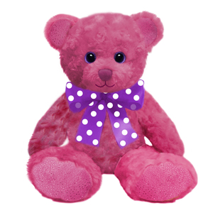 First and Main 10 Inch Hot Pink Sorbet Bear