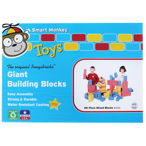 Smart Monkey Toys Imagibricks&#153; Giant Building Block Set, 40 Pcs