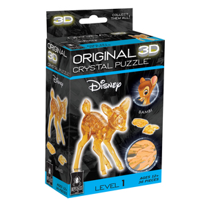 University Games Bepuzzled 3D Crystal Puzzle - Bambi: 36 Pcs