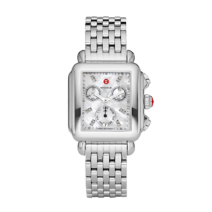 Michele Signature Deco Non-Diamond, Diamond Dial Watch