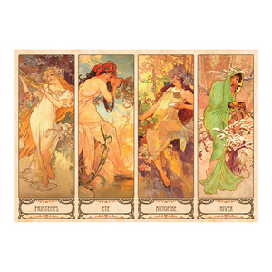 D-Toys Alphonse Mucha - Seasons Jigsaw Puzzle: 1000 Pcs