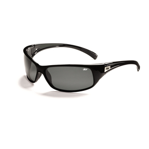 Recoil Shiny Black Sunglasses w/Polarized TNS Lenses