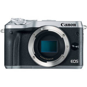 EOS M6 Mirrorless Digital Camera (Body Only, Silver)