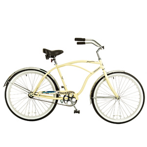 Titan Docksider Single Speed Men's Beach Cruiser Bicycle, 26-Inch Wheels, 18-Inch Frame, Glossy Cream Color