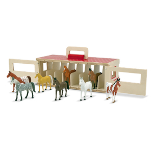 Take-Along Show-Horse Stable Play Set Ages 3-7 Years