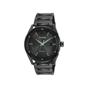 Mens Eco-Drive CTO Black Ion-Plated Watch Black Dial