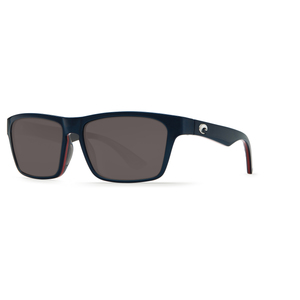 Hinano Shiny Navy/Red/Gray Sunglasses w/ Gray 580P Lens