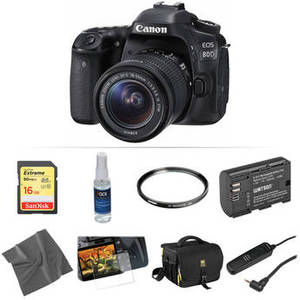 EOS 80D DSLR Camera with 18-55mm Lens Basic Kit