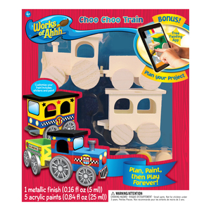 MASTERPIECES Works of Ahhh... Wood Painting Kit - Choo Choo Train