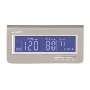 Metallic Style Arm Blood Pressure Monitor - Silver