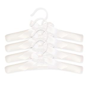 Trend Lab HANGERS - 4 PACK WHITE SATIN