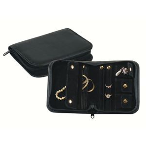Royce Leather Zippered Jewelry Case