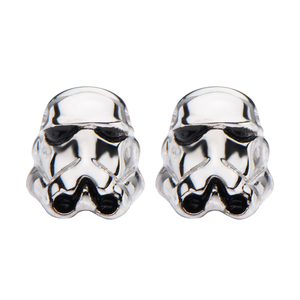 Star Wars 925 Sterling Silver Stormtrooper 3D Stud Earrings