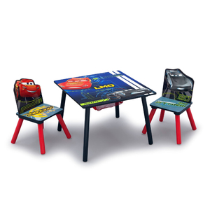 Cars Table & Chair Set w/ Storage Ages 3-6 Years