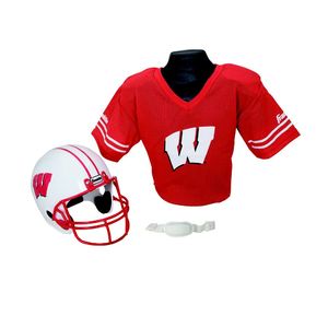 Franklin Sports NCAA University of Wisconsin-Madsion Badgers Helmet/Jersey Set